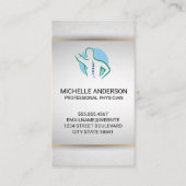 Rugwervelkolom Logo | Chiropractor | Massagetherap Visitekaartje (Voorkant)