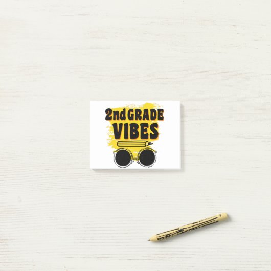 Rugzak 2e leerjaar trui eerste schooldag kind post-it® notes (Op bureau)