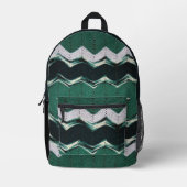 Rugzak (ao) - Chevron in groen haakwerk (Voorkant)