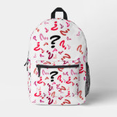 Rugzak (ao) - Vraagtekens in Reds (Voorkant)