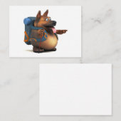 Rugzak backpacker notitiekaartje (Voorkant / Achterkant)