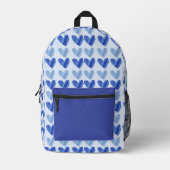 Rugzak Blue Hearts Delight (Voorkant)