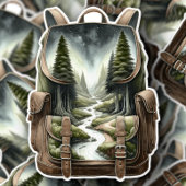 Rugzak Bos Waterval Vinyl Sticker | Decal