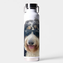 Rugzak die past bij Bernedoodle met zonnebril Waterfles