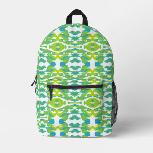 Rugzak, een elegant groen naadloos ontwerp bedrukte rugzak