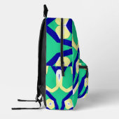 Rugzak, een elegant, kleurrijk en naadloos design  bedrukte rugzak (Links)