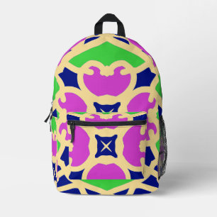 Rugzak, een elegant, kleurrijk en naadloos design bedrukte rugzak