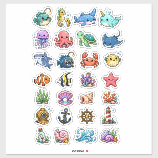 Rugzak esthetische stickers (Vel)