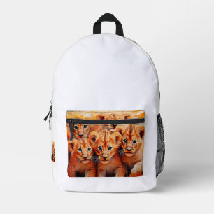 Rugzak - Five Lions Cubs Kunstwerk