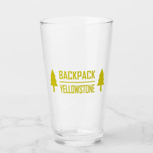 rugzak, geelsteen glas
