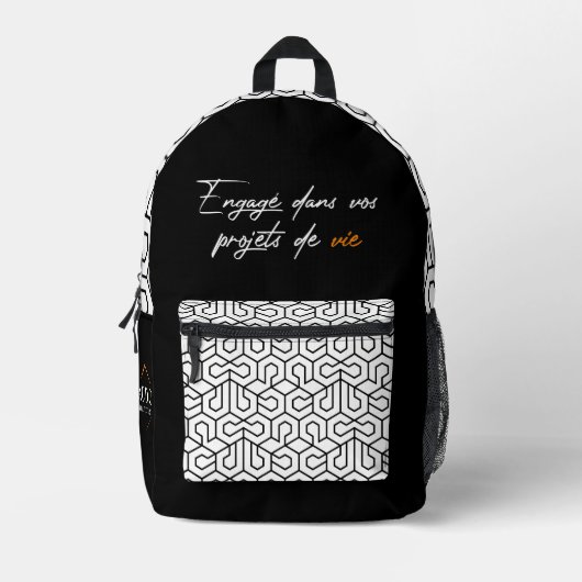 Rugzak "Geïntegreerd in uw levensplannen" (Voorkant)