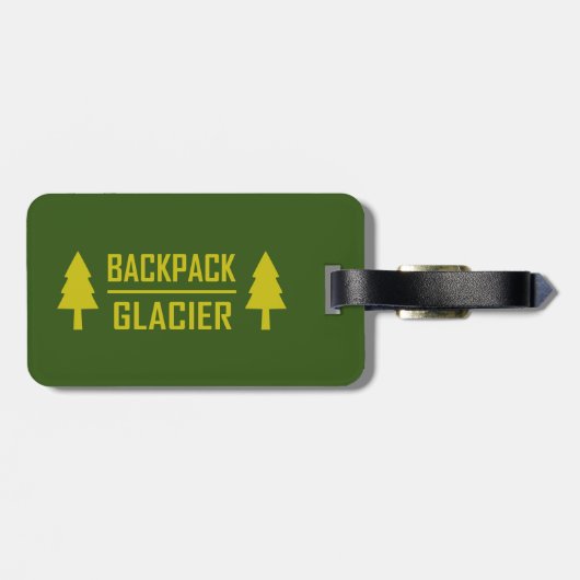 rugzak Glacier Bagagelabel (Achterkant horizontaal)