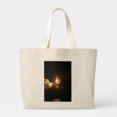 Rugzak grote Space Shuttle Night Launch Poster Tote Bag (Achterkant)