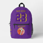 Rugzak kinder jongen basketbalsport Senior violet (Voorkant)