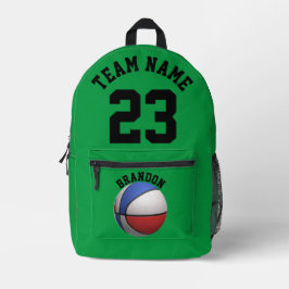 Rugzak kinder jongens basketbal sport school groen