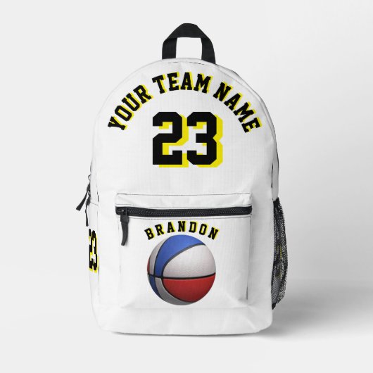 Rugzak kinder jongens basketbal sport school kleur (Voorkant)