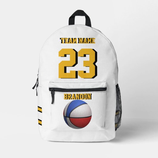 Rugzak kinder jongens basketbalsport Senior Night (Voorkant)