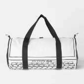 Rugzak "LIFE IS A GAME, PLAY TO WIN" toetsenbord (Voorkant)