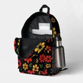 Rugzak met bloemenprint voor vrouwen en tieners