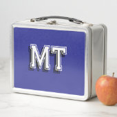 Rugzak met monogram voor jongens, blauw (In situ)