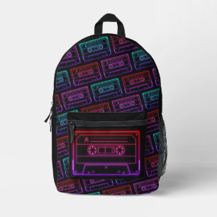 Rugzak met Neon Multicolor Cassette patroon