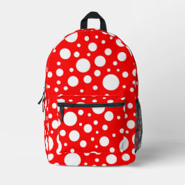 Rugzak met rode vlekken