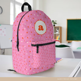 Rugzak met roze harten voor schoolmeisjes