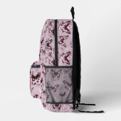 Rugzak met roze vlinder en eigen naam (Rechts)