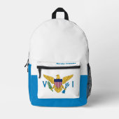 Rugzak met vlag van Amerikaanse Maagdeneilanden, U (Voorkant)