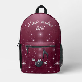 Rugzak - Muziek maken leven of aangepaste tekst