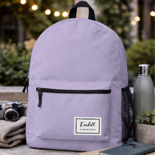 Rugzak | Naam Patch Retro Schooltas Cadeau