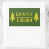 rugzak Oregon Rechthoekige Sticker (Tas)