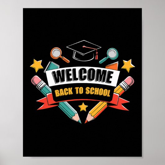 Rugzak Shirt Cute 2025 Apple Student Potlood Poster (Voorkant)