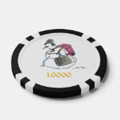 Rugzak Sneeuwman zwarte gld 10000 streep poker chi Poker Chips (Enkel)