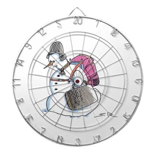 Rugzak Snowman dartboard Dartbord (Voorkant)