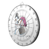 Rugzak Snowman dartboard Dartbord (Voorkant Rechts)