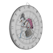 Rugzak Snowman dartboard Dartbord (Voorkant Links)