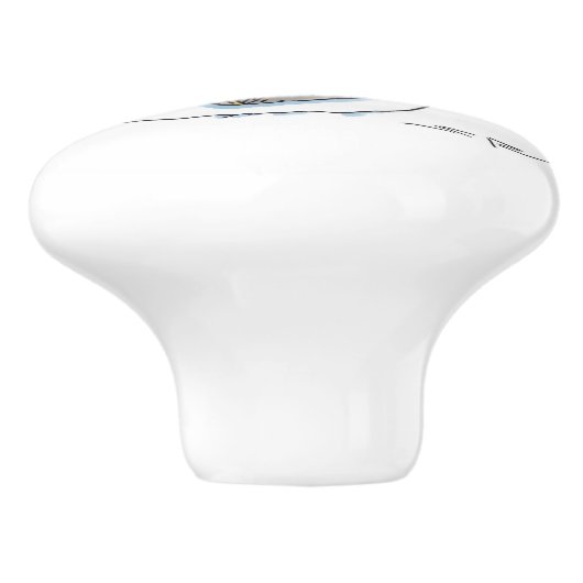 Rugzak Snowman keramische knop (Zijkant)