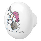 Rugzak Snowman keramische knop (Rechts)