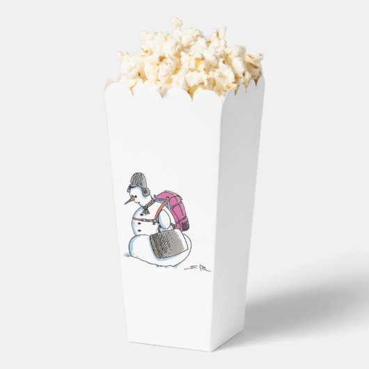 Rugzak Snowman popcorn dozen Bedankdoosjes (Popped)