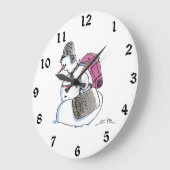 Rugzak Snowman wandklok (Hoek)