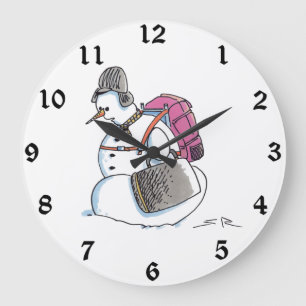 Rugzak Snowman wandklok