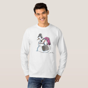 Rugzak Snowman wit shirt met lange mouwen