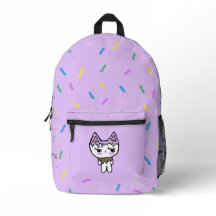 Rugzak - Sprinkles Kat Clawfully Sweet Print