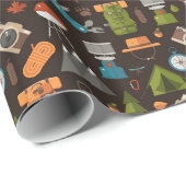 Rugzak Tent Bushcraft Camping Patroon 2 Cadeaupapier (Rol Hoek)