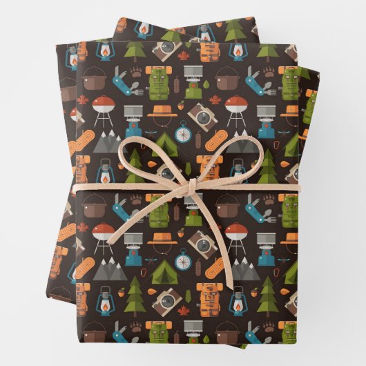 Rugzak Tent Bushcraft Camping Patroon 2 Inpakpapier Vel (In situ)