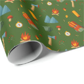 Rugzak Tent Bushcraft Camping Patroon 4 Cadeaupapier (Rol Hoek)