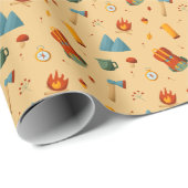 Rugzak Tent Bushcraft Camping Patroon 4 Cadeaupapier (Rol Hoek)