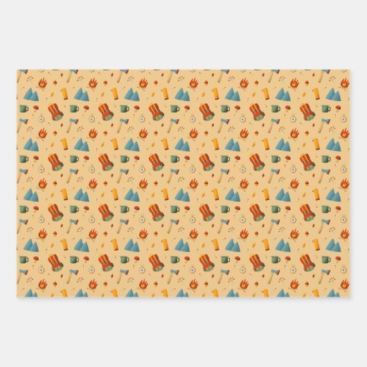 Rugzak Tent Bushcraft Camping Patroon 4 Inpakpapier Vel (Voorkant)