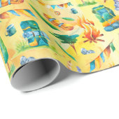 Rugzak Tent Bushcraft Camping Patroon 5 Cadeaupapier (Rol Hoek)